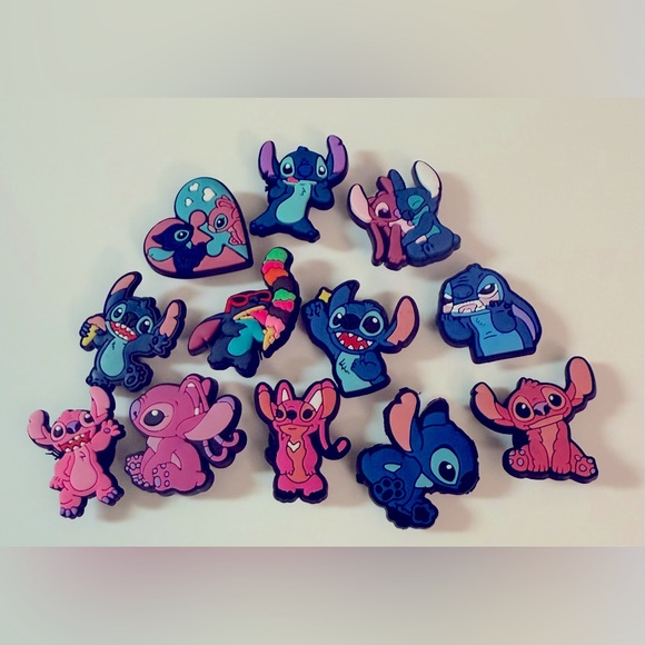 BOGO NEW 12 Lilo and Stitch Croc Charms Shoe Charm Jibbit Disney Croc Charms - Picture 1 of 11